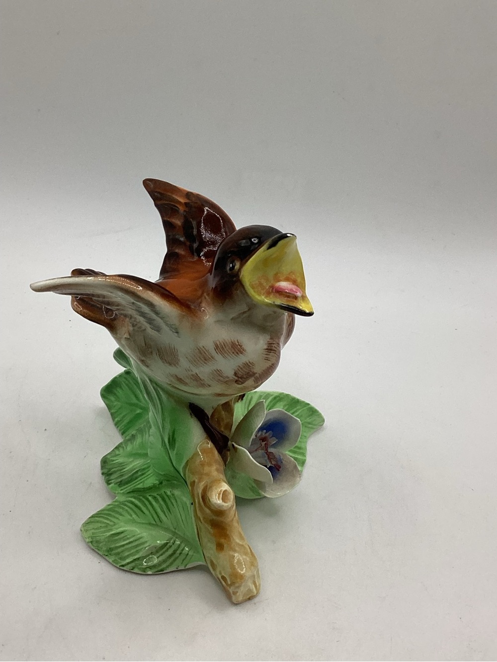 Miwo/P.Y. (Purinton Pottery) Porcelain Hand Painted Bird
